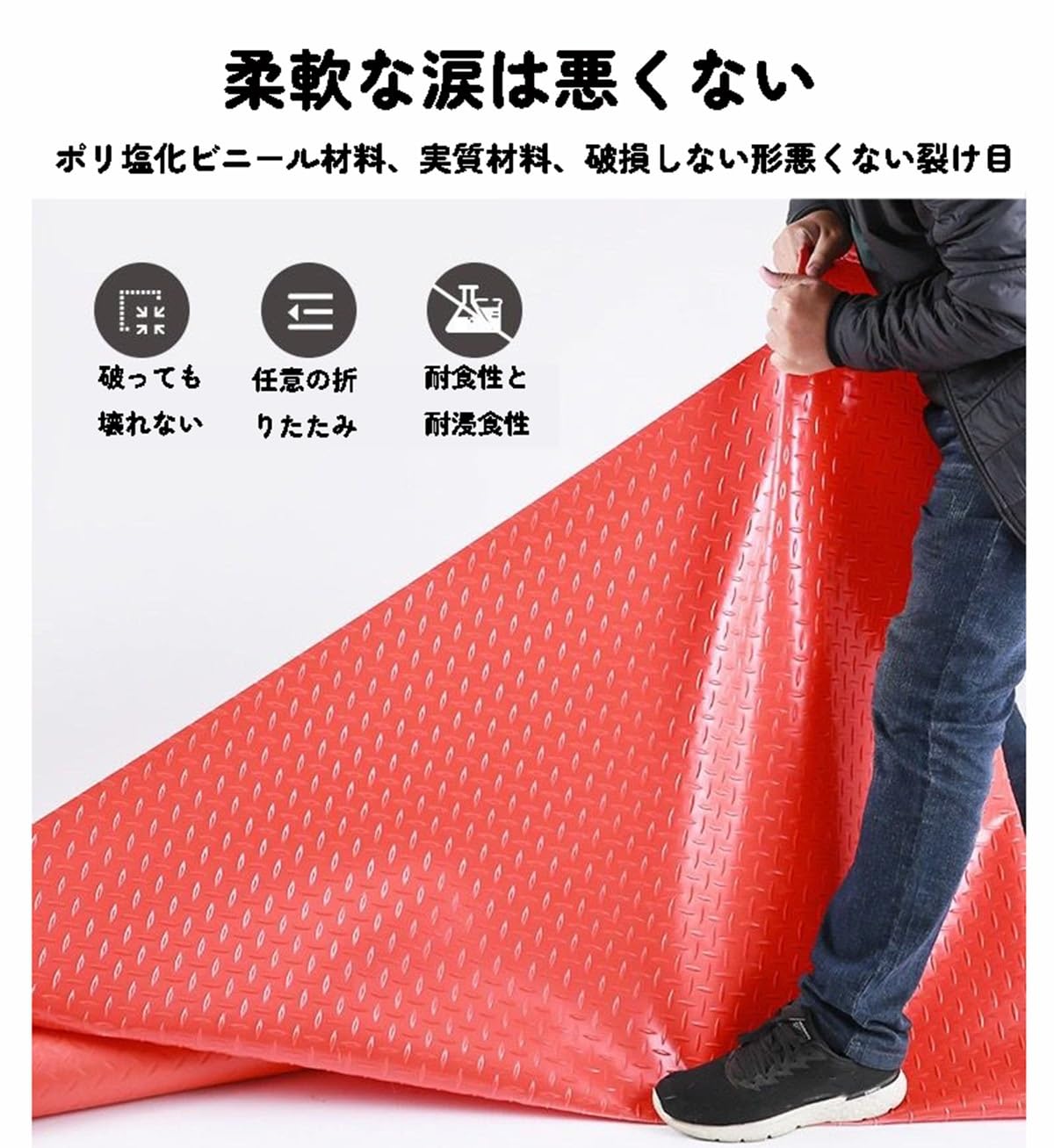 Amazon | ガレージフロアマット 滑り止めゴムシート ゴムマット 絶縁